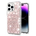 thumbnail image 2 of For Apple iPhone 14 /6.1" Sparkly 3D Design Diamond Shockproof Protective Bling Rhinestone Hybrid Skin Cover ,Xpm Phone Case [ Heart Pink ], 2 of 4