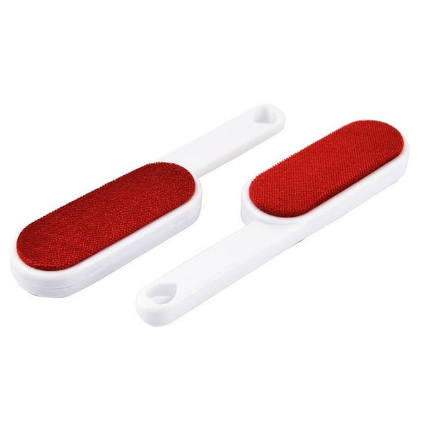 Unique Bargains Home Double Sided Lint Fluff Cloth Fabric Dust Pet Hair Remover Brush 2pcs