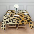 thumbnail image 3 of Gold and Black Of Leopard Print Square Tablecloth,Waterproof Square Table Cover,Wipeable Spillproof Washable Table Cover for Home Kitchen Party Decor 42"X42"(107x107cm), 3 of 6