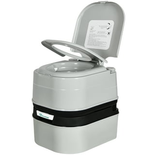 6.3 Gallon 24L Advanced Portable Toilet Flush Camping Travel Piston Pump  Commode