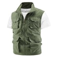 thumbnail image 5 of Outdoor Photography Fishing Men's Vest Pocket Workwear, Large Size, Shoulder Mountaineering with Horse Clip, Polyester Material, 5 of 8