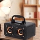 thumbnail image 3 of Altavoz Portátil de Madera con Bluetooth 5.0 Estéreo de Doble Canal con Radio FM, Sonido de Alta Fidelidad, Tarjeta TF, Soporte AUX C, 3 of 5