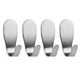 thumbnail image 5 of Naiovety Gancho adhesivo fuerte de 4/8 Uds., colgador adhesivo para puerta de pared, estante adhesivo para llaves de acero inoxidable 304, estante para 4 piezas 2piezas Naiovety CBP008172, 5 of 5