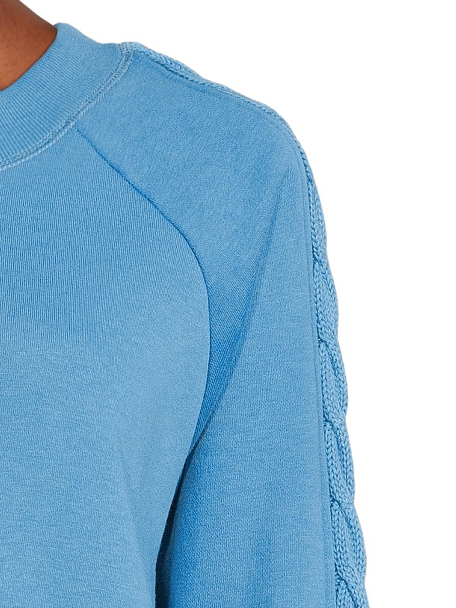 Time and Tru Women's Cable Sweatshirt