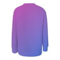 thumbnail image 3 of Vedolay Tops for Women Women's Fall Fashion Sweatshirt Long Sleeve Pullover Casual Top,Purple S, 3 of 4