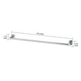 Mainstays 24" Square Style Wall Mount Steel Towel Bar, Chrome Finish