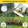 thumbnail image 4 of Large Metal Chicken Coop with Waterproof and Anti-UV Cover, Walk-in Poultry Cage, Chicken Pen, Outdoor Chicken Run for Backyard Farm Use, 4 of 8