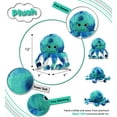 thumbnail image 3 of DolliBu Blue Tie-Dye Octopus Super Soft Stuffed Animal, Cute Realistic Stuffed Animals for Girls, Boys, Adults Animal Gifts, Kids Nursery Decor for Newborn, Cuddly Soft Baby Plush Toys - 10 Inches, 3 of 7