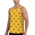 thumbnail image 2 of Balery Burger 1 Pattern Men's Workout Tank Top Gym Muscle Tee Fitness Bodybuilding Sleeveless T Shirt Quick Dry Fit Muscle Tank Top Slim-Fit Tank-3X-Large, 2 of 7