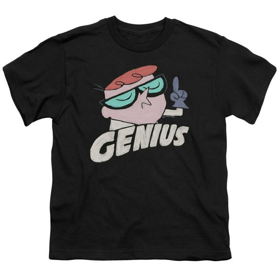 Dexter's Laboratory Men's Genius Youth T-shirt Black