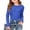 Blue, variant on RTKFRFLM Girls Basic Rib-Knit T-Shirt Slim Fit Long Sleeve Crewneck Undershirt Light Green 13-14 Years