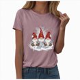 thumbnail image 2 of Towmus Christmas Shirts for Women Casual Graphic Crew Neck Tee Shirt Fall Tops Short Sleeve Clothes, 2 of 5