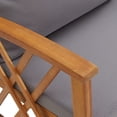 thumbnail image 5 of vidaXL 5 Piece Patio Lounge Set with Cushions Solid Acacia Wood, 5 of 9