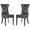 Antique Black/Espresso, variant on SAFAVIEH Gretchen 21''H Tufted Side Chair Set of 2 Granite