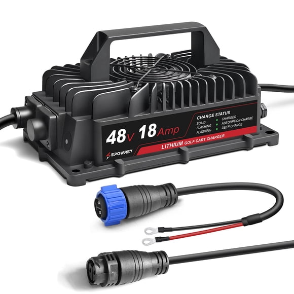Cargador de batería para carrito de golf EPOWREY 48V 18A LiFePO4