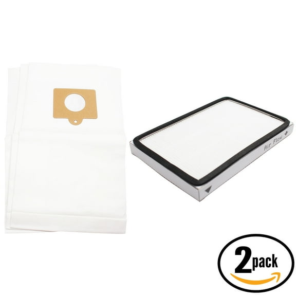 6 Replacement Kenmore 11625615501 Vacuum Bags & 2 HEPA Filter - Compatible Kenmore 50558, 5055, 50557, Type C Vacuum Bags & 86889, EF-1 Filter