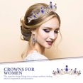 thumbnail image 4 of SHISUYAN Bridal Tiara with Rhinestone for Wedding Decoration Multi Color Zinc Alloy Lightweight, 4 of 8