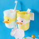 thumbnail image 4 of Soporte blanco para cepillos de dientes para niños, vaso de cristal con diseño de animales de dibujos animados, soporte para cepillo de baño y baño, 4 of 5
