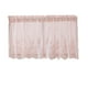 thumbnail image 1 of EeaseMX Cortina corta de encaje, media cortina para ventana, transmisión de luz, para el hogar, cocina, balcón, 130 x 41 cm, color rosa, 1 of 7