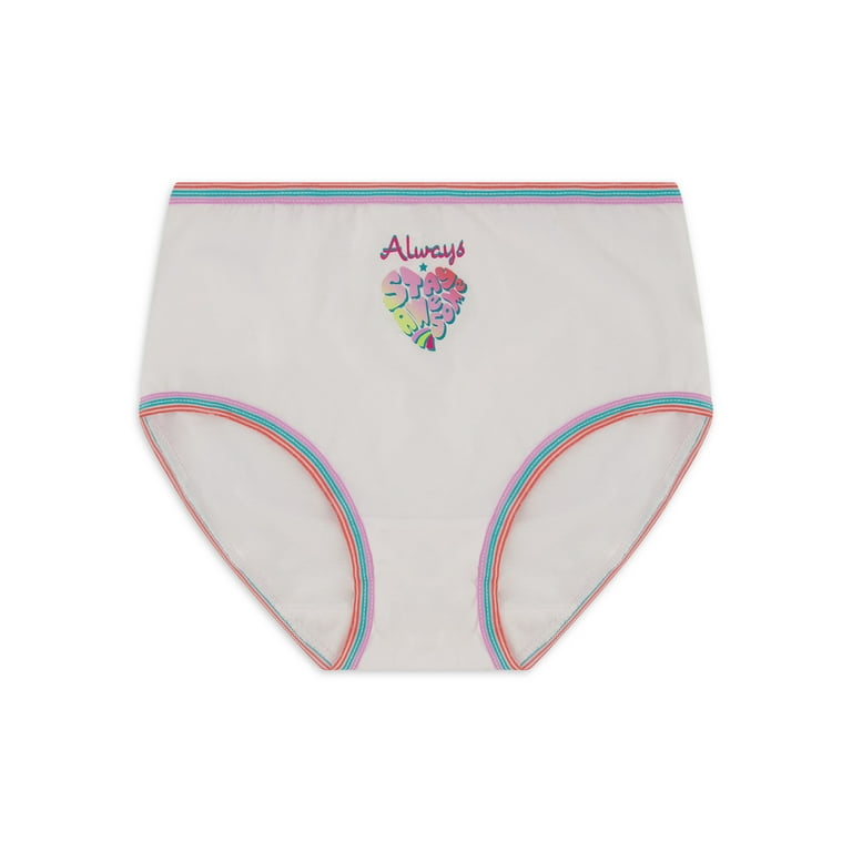 Wonder Nation Girls Brief Underwear, 10-Pack, Sizes 4-18 & Plus