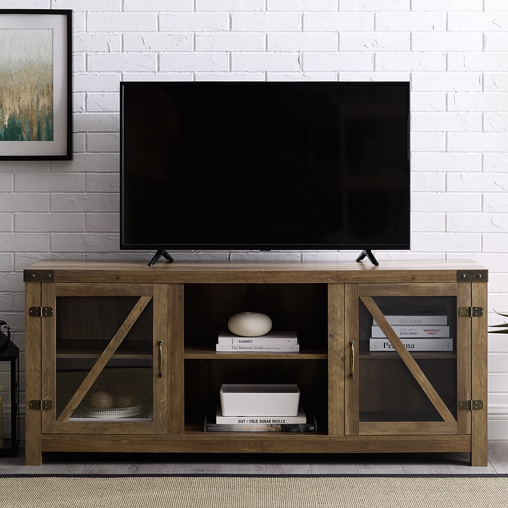 Manor Park Modern Farmhouse Barn Door Tv Stand For S Up