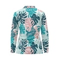 thumbnail image 4 of Yuyamidu Palm Leaves Women's Long Sleeve Golf Shirts Tropical Tennis Shirts Lightweight Golf Clothes Athletic Outfits Size 2XL, 4 of 7