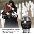 thumbnail image 4 of JAGASY Red Cardinal Small Memorial Urn - Black Tiny Urn for Ashes Adult Male & Female - Red Berry Leaf Decorative Urns for Father - Keepsake Funeral Urns for Mom - (3 Inch), 4 of 7