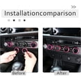 thumbnail image 3 of TINKI Car Air Conditioner and Volume Vent Outlet Knob Button Ring Cover 4pcs for Toyota Tacoma 2015 2016 2017 2018 2019 2020 2021 2022, 3 of 7