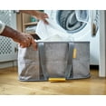 thumbnail image 3 of Joseph Joseph Hold-All - Collapsible Folding 35L Washing Laundry Basket Bag, Durable Fabric, Moisture Resistant, Grey, 3 of 5