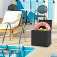 thumbnail image 3 of Costway 30 Gallon Deck Box  Storage Container Seating Tools Organization Deliveries Black, 3 of 9