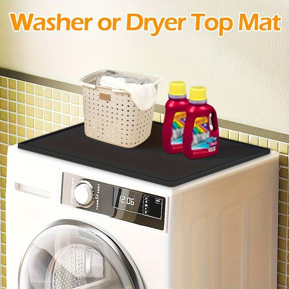 Washing machine storage mat, non-slip and waterproof washing machine dryer top cover, waterproof washing machine cover, washing machine protective mat, washing machine dryer top protective mat