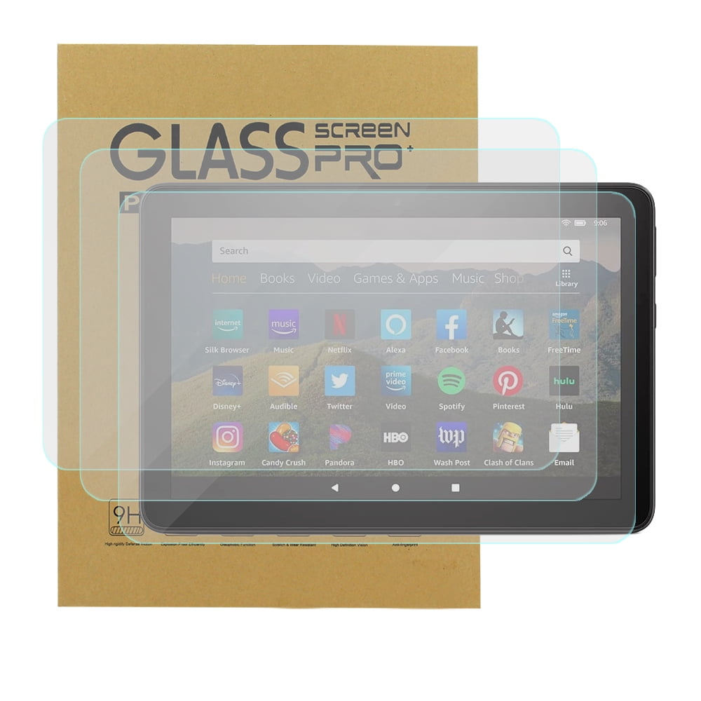 KIQ Screen Protector for Kindle Fire HD 8.0 10th Gen Tempered Glass ...