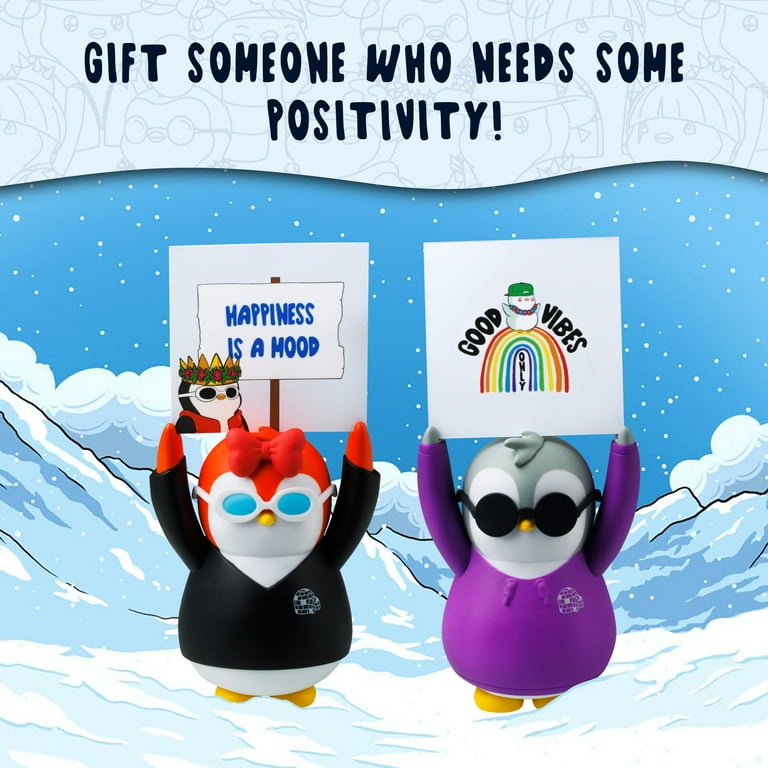 Pudgy Penguins Positive Penguin Doll, Red & White with Black