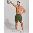 thumbnail image 4 of COOFANDY 2 Pack Mens Athletic Running Shorts 7'' Gym Workout Shorts Lightweight Drawstring Training Shorts with Zipper Pockets, 4 of 6