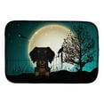 thumbnail image 2 of Halloween Scary Wire Haired Dachshund Dapple Dish Drying Mat, 2 of 2
