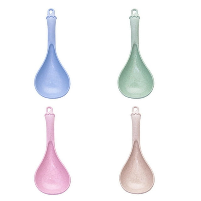 4pcs cocina comida cuchara comida servir cucharada sopa cucharas creativas gachas cuchara