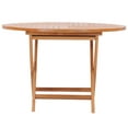 thumbnail image 4 of Teak Wood Java Outdoor Folding Table, 47 inch, 4 of 5