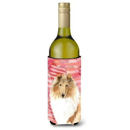 

Love a Rough Collie Wine Bottle Beverage Insulator Hugger