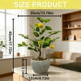 thumbnail image 4 of TOARTi Lemon Bonsai Tree Fake Fruit Citrus Plant With Plastic Pot For Home Office Indoor Tabletop Desk Kitchen Living Room 35x45 cm, 4 of 11