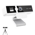 thumbnail image 1 of 4K High Definition Computer Camera Network Live Broadcast High Definition Video Conference USB Camera White, 1 of 5