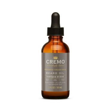 Cremo Beard Oil, Vintage Suede (Reserve Collection), 1 Fl Oz - Restore Natural Moisture And Soften Your Beard To Help Relieve Beard Itch.