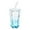 Blue, variant on Drinking Glass Star Shaped Tumbler Reusable Glass Cup with Lid and Straw for Office Home Summer Use