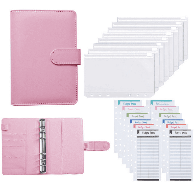 Carevas Adjustable 6-Hole Desktop Punch Puncher for A4 A5 A6 B7 Dairy Planner Organizer Six Ring Binder with 6 Sheet Capacity, Size: 19.8, Pink