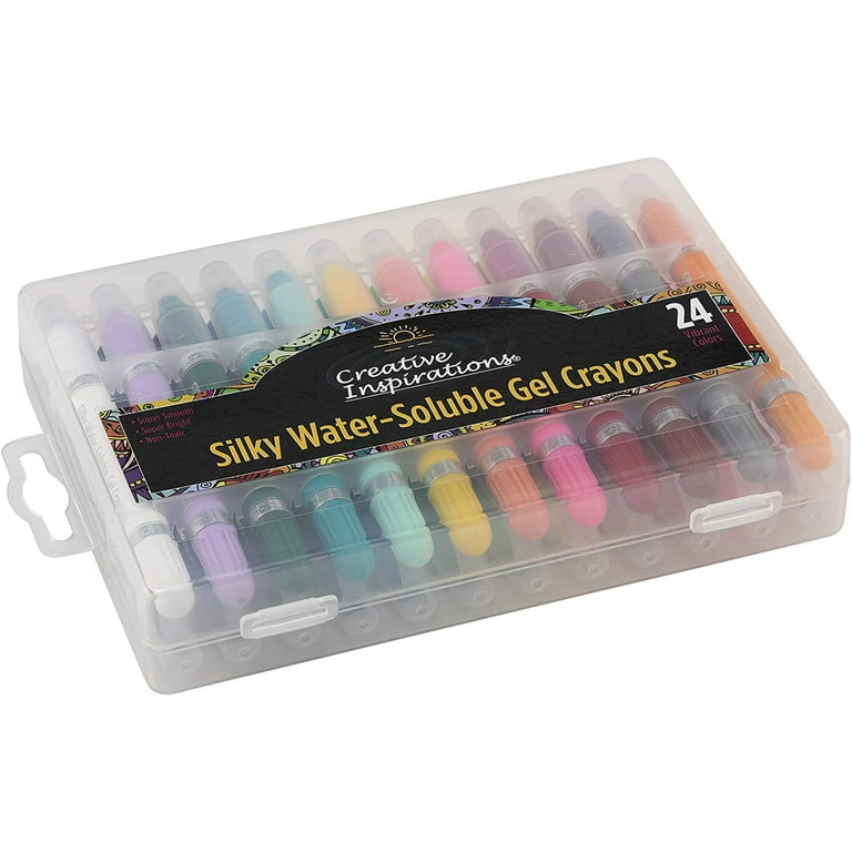 Creative Inspirations Silky Water-Soluble Gel Crayons - Professional Gel  Crayons for All Ages (3+ Years & Up), Artists, Scrapbooking, Travel, &  More!