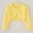 Yellow, variant on Annhoo Toddler Girls Long Sleeve Shrug Cardigans Baby Button Closure Knitted Sweaters Cropped Jacket Cover up Tops