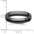 thumbnail image 4 of Solid Sterling Silver Stackable Expressions Black-plated Polished Ring - Ring Size 8.0-4.1gm, 4 of 7