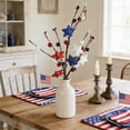 thumbnail image 5 of Danhjin 4th of July Flowers, Five Pointed Star Berries Artificial Floral Arrangement for Home Ornament, 5 of 6