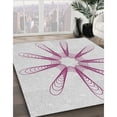 thumbnail image 3 of Ahgly Company Machine Washable Indoor Rectangle Transitional White Smoke Area Rugs, 4' x 6', 3 of 7