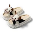 thumbnail image 1 of Zapatillas de verano de algodón y lino con puntera abierta y gruesas para las cuatro estaciones, de PVC, para mujer, bonitas, para interiores y exteriores, 1 of 5