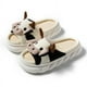 thumbnail image 1 of Zapatillas de verano de algodón y lino con puntera abierta y gruesas para las cuatro estaciones, de PVC, para mujer, bonitas, para interiores y exteriores, 1 of 5
